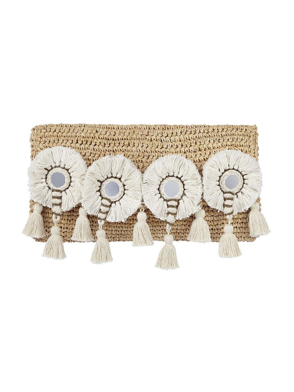 4. 2018 FLORA BELLA New Hilo Crochet Clutch Bag in Natural